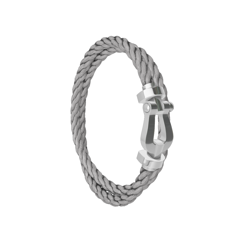 FORCE 10 BRACELET 18K WHITE GOLD LARGE MODEL