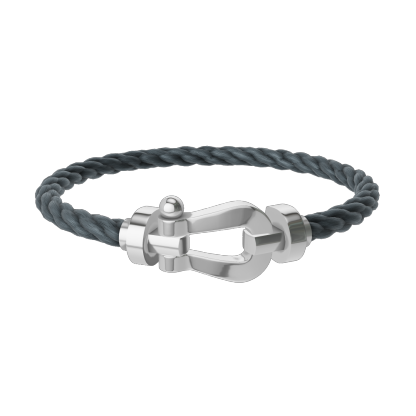 FORCE 10 BRACELET 18K WHITE GOLD LARGE MODEL