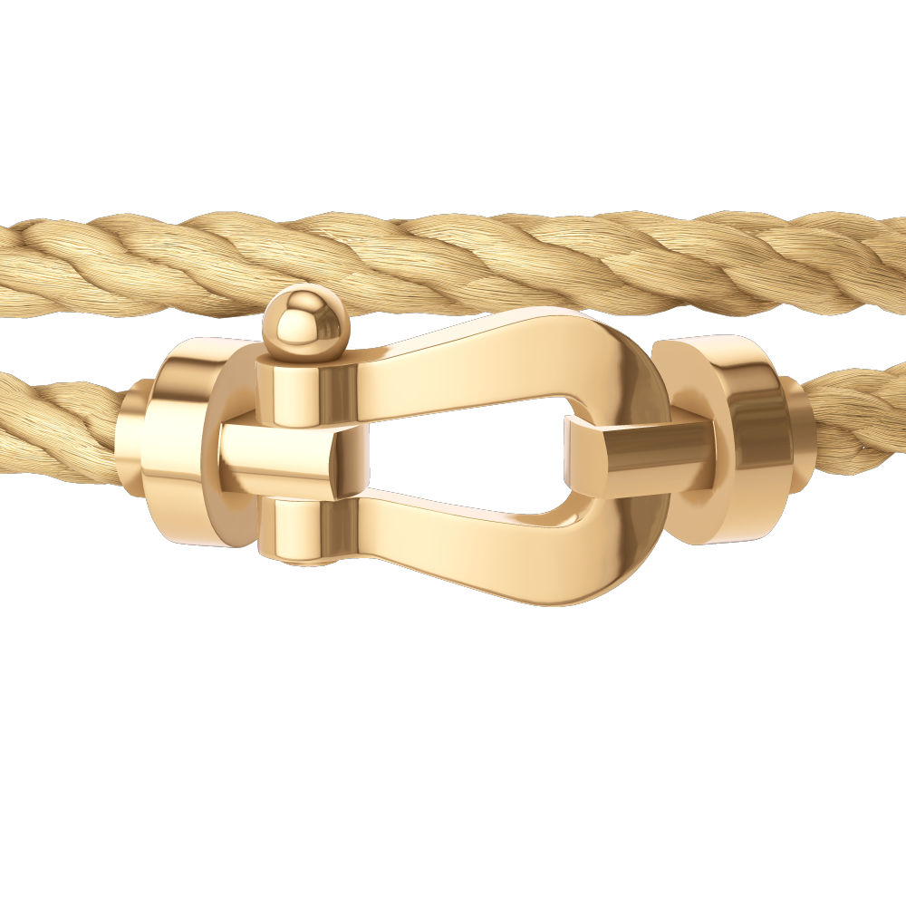 FORCE 10 BRACELET 18K YELLOW GOLD LARGE MODEL