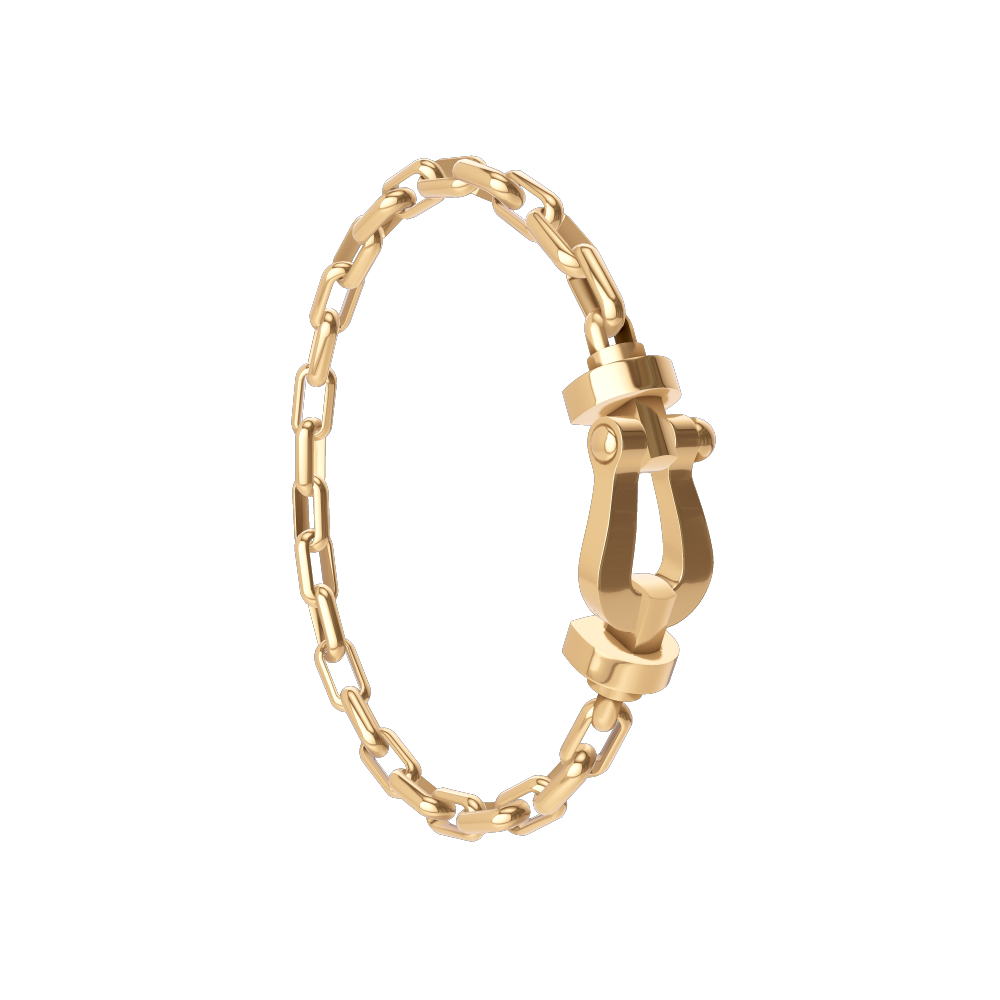 FORCE 10 BRACELET 18K YELLOW GOLD LARGE MODEL