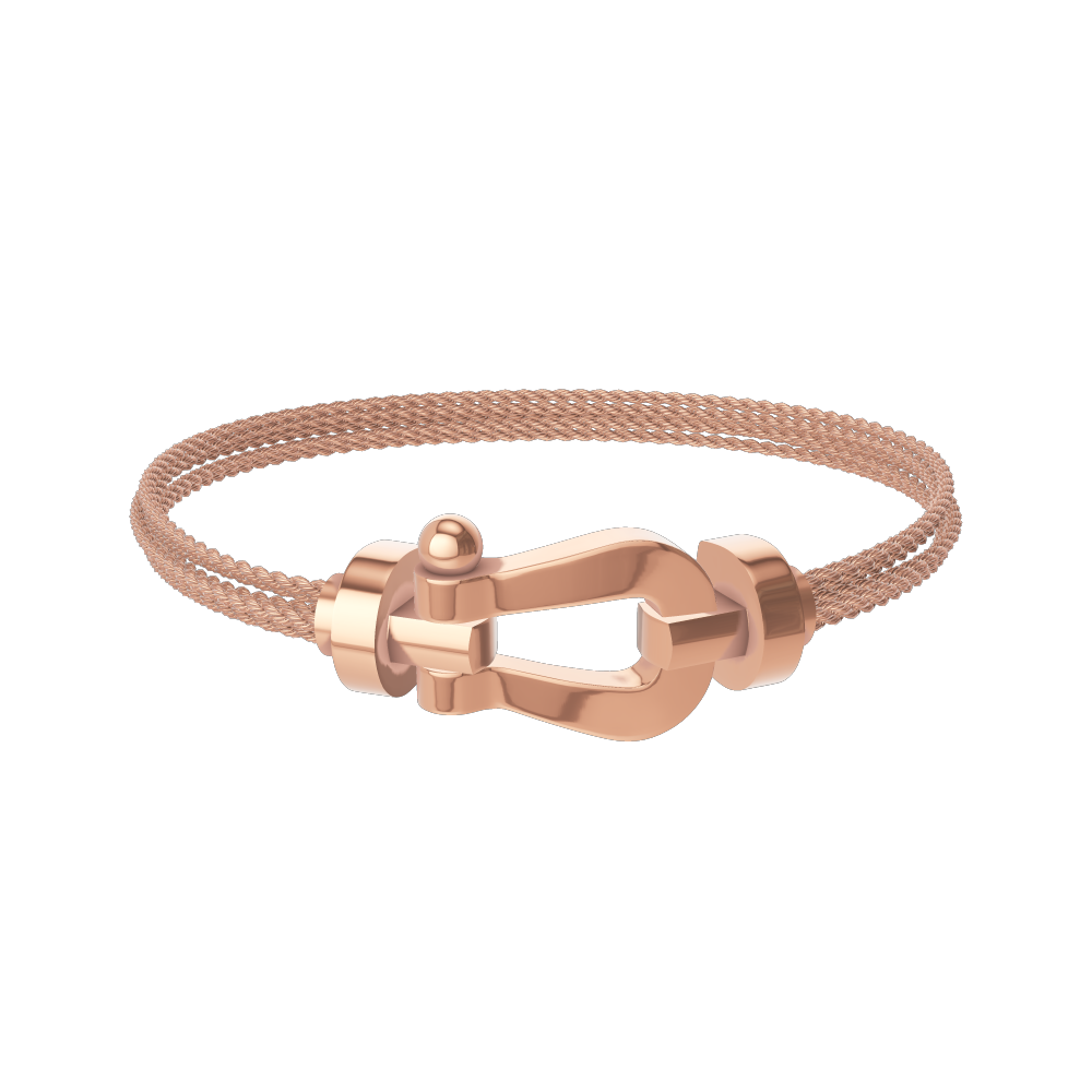 FORCE 10 BRACELET 18K PINK GOLD LARGE MODEL