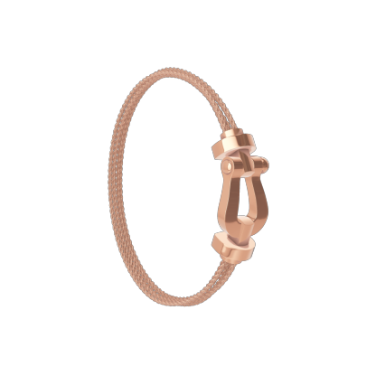 FORCE 10 BRACELET 18K PINK GOLD LARGE MODEL