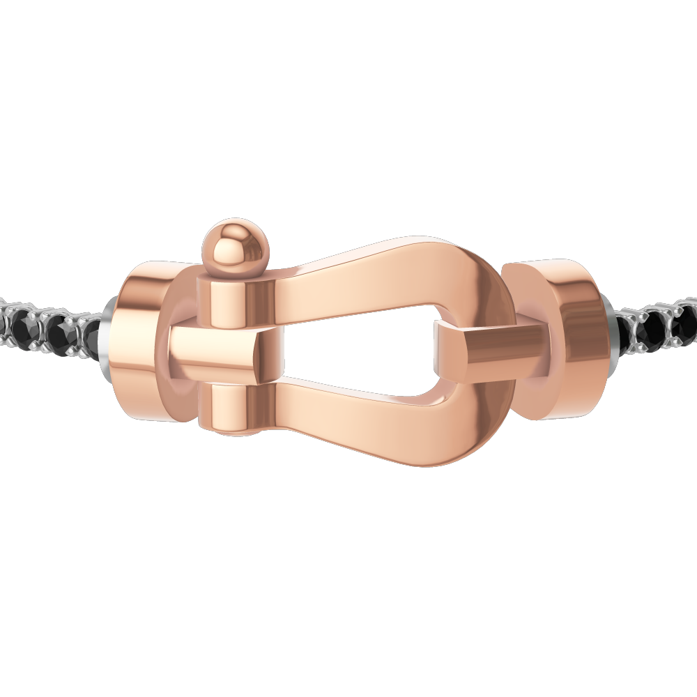 FORCE 10 BRACELET 18K PINK GOLD LARGE MODEL