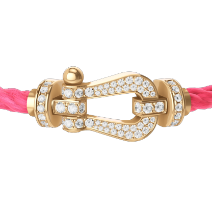 FORCE 10 BRACELET 18K YELLOW GOLD AND DIAMONDS LARGE MODEL