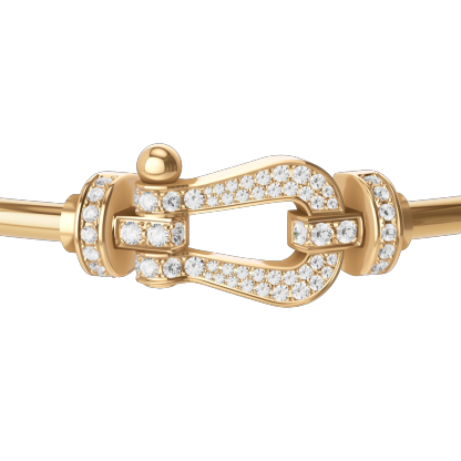 FORCE 10 BRACELET 18K YELLOW GOLD AND DIAMONDS LARGE MODEL