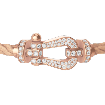FORCE 10 BRACELET 18K PINK GOLD AND DIAMONDS LARGE MODEL