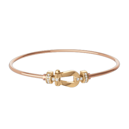 FORCE 10 BRACELET 18K YELLOW GOLD AND DIAMONDS MEDIUM MODEL