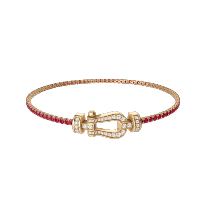 FORCE 10 BRACELET 18K YELLOW GOLD AND DIAMONDS MEDIUM MODEL