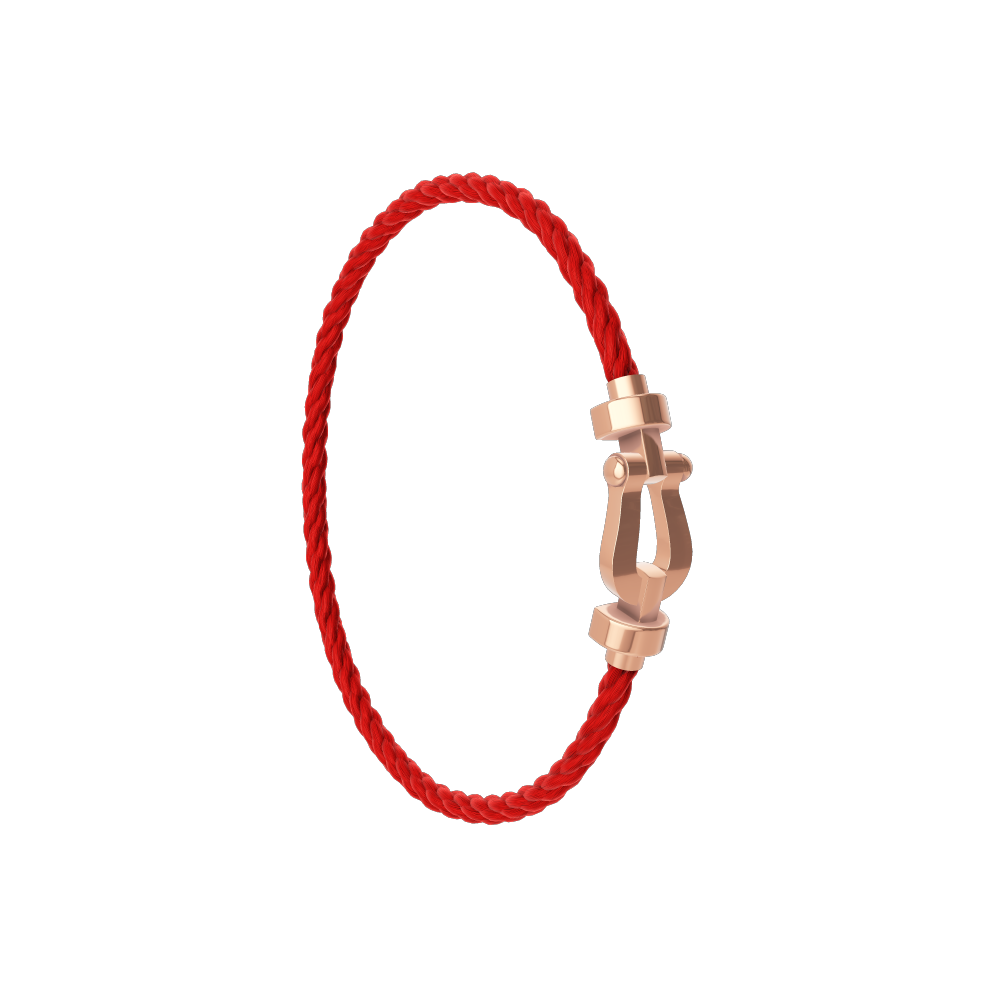 FORCE 10 BRACELET 18K PINK GOLD MEDIUM MODEL