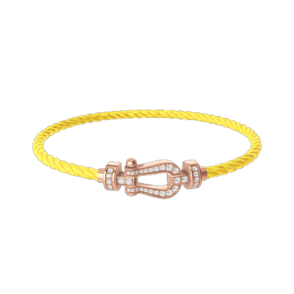 FORCE 10 BRACELET 18K PINK GOLD AND DIAMONDS MEDIUM MODEL