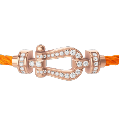 FORCE 10 BRACELET 18K PINK GOLD AND DIAMONDS MEDIUM MODEL