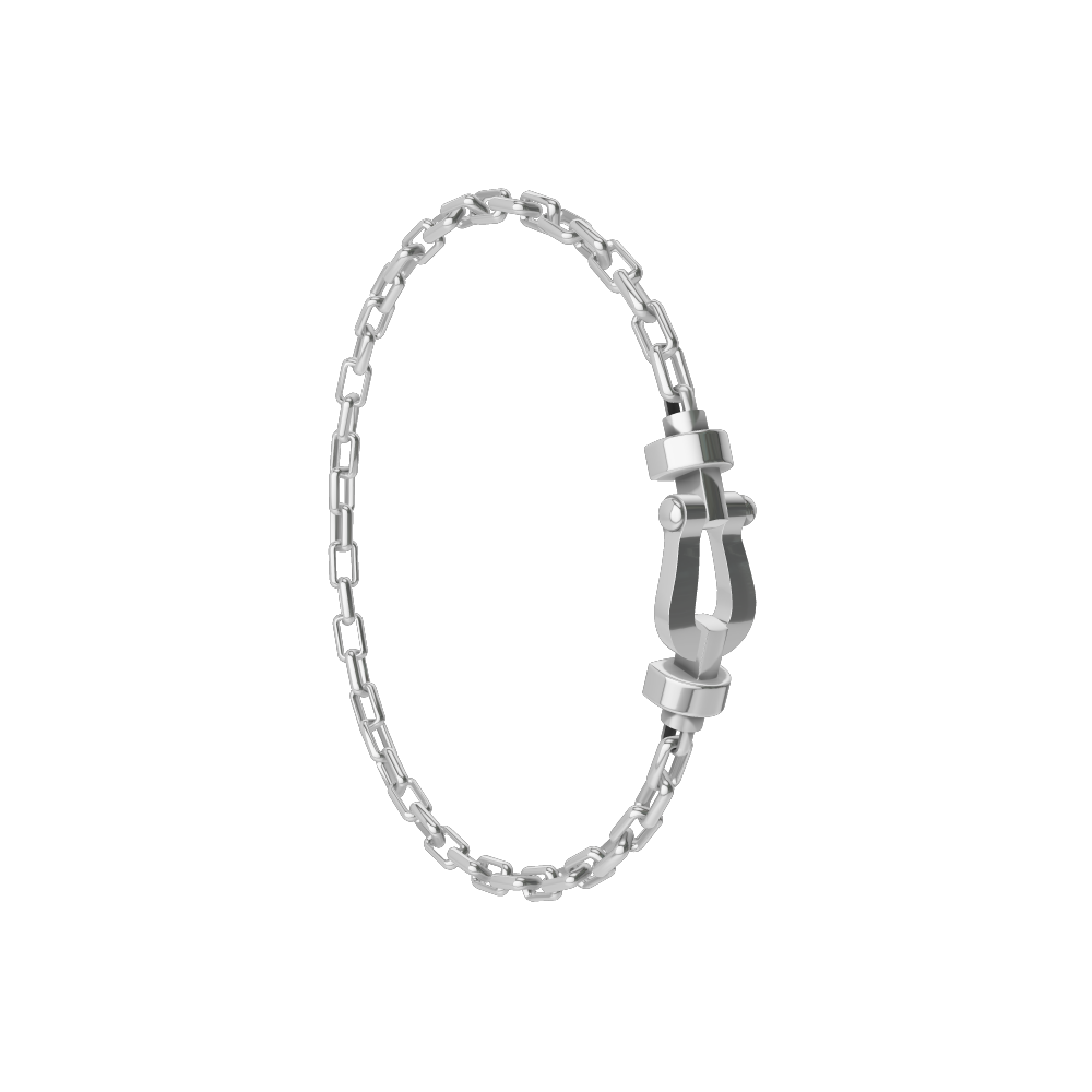FORCE 10 BRACELET 18K WHITE GOLD MEDIUM MODEL