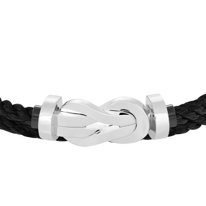 CHANCE INFINIE BRACELET 18K WHITE GOLD LARGE MODEL
