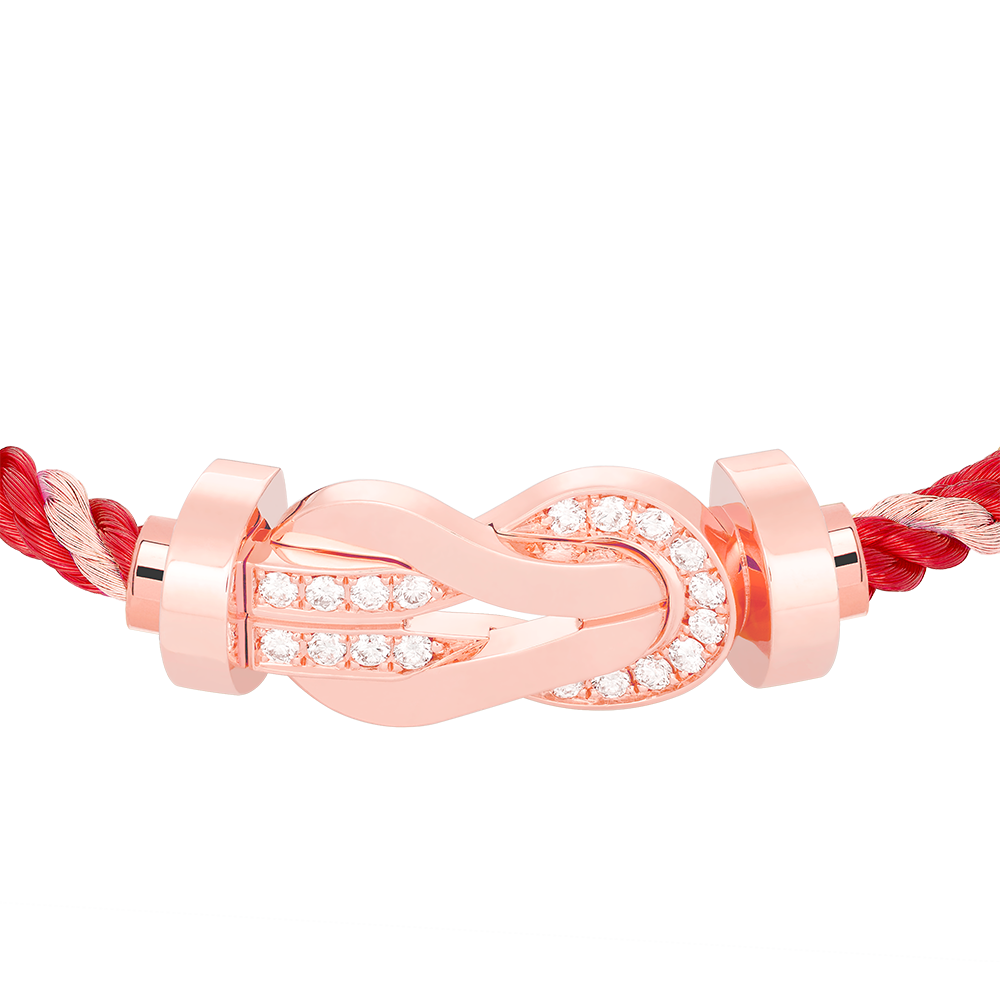 CHANCE INFINIE BRACELET 18K PINK GOLD AND DIAMONDS LARGE MODEL