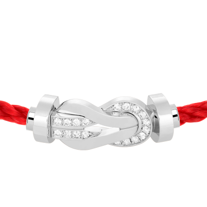 CHANCE INFINIE BRACELET 18K WHITE GOLD AND DIAMONDS LARGE MODEL