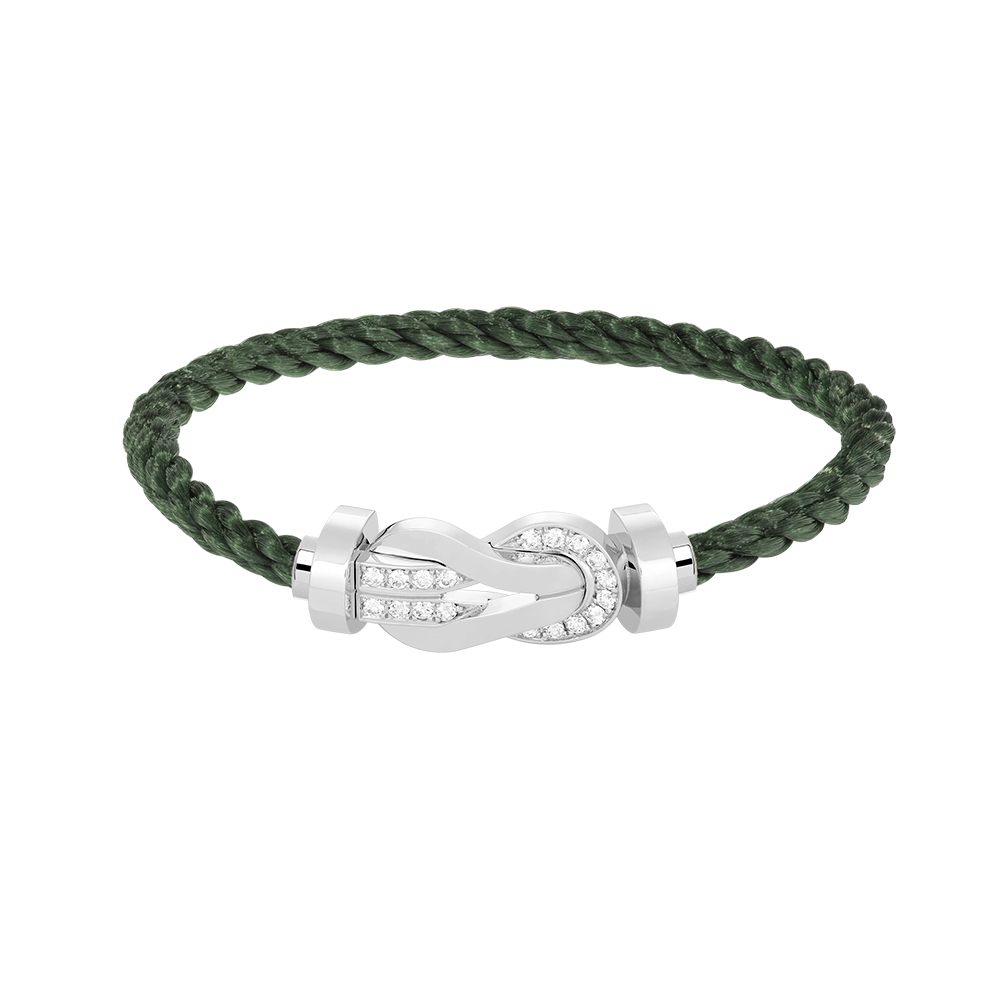 CHANCE INFINIE BRACELET 18K WHITE GOLD AND DIAMONDS LARGE MODEL