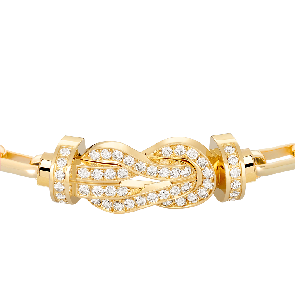 CHANCE INFINIE BRACELET 18K YELLOW GOLD AND DIAMONDS LARGE MODEL