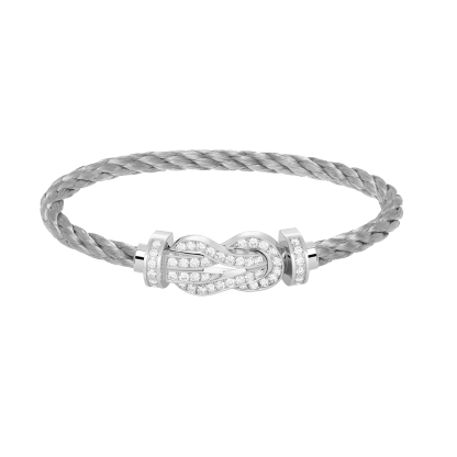CHANCE INFINIE BRACELET 18K WHITE GOLD AND DIAMONDS LARGE MODEL