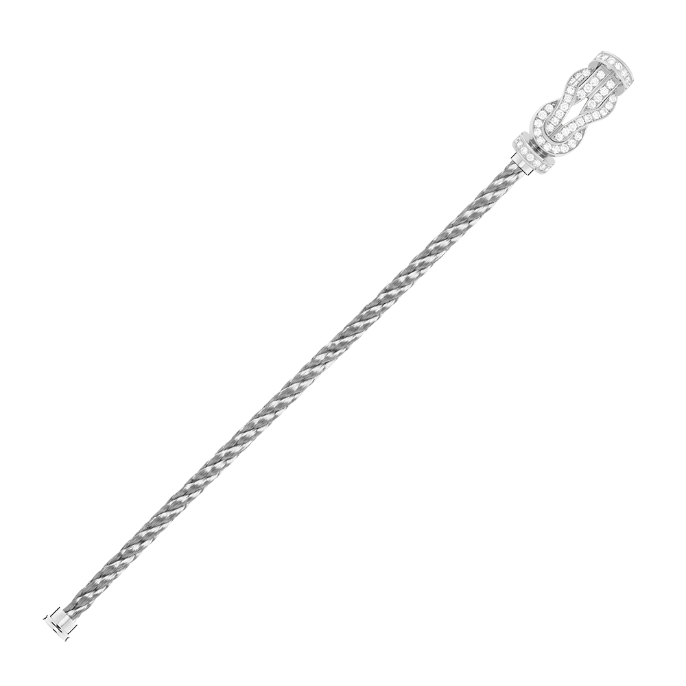 CHANCE INFINIE BRACELET 18K WHITE GOLD AND DIAMONDS LARGE MODEL