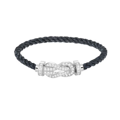 CHANCE INFINIE BRACELET 18K WHITE GOLD AND DIAMONDS LARGE MODEL