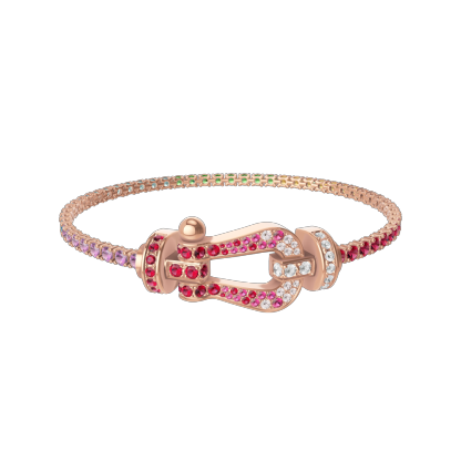 FORCE 10 BRACELET 18K YELLOW GOLD AND EMERALDS LARGE MODEL