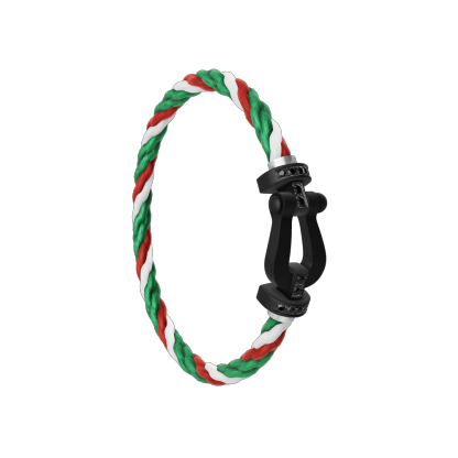 FORCE 10 BRACELET BLACK TITANIUM AND BLACK DIAMONDS LARGE MODEL