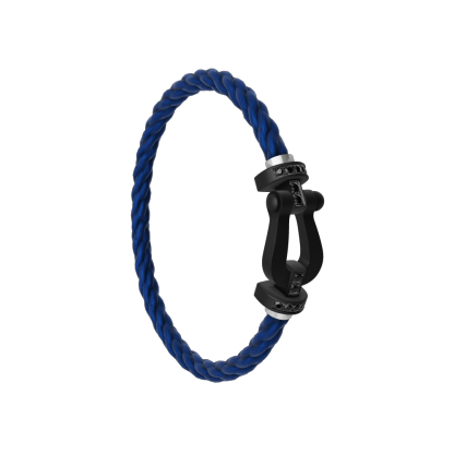 FORCE 10 BRACELET BLACK TITANIUM AND BLACK DIAMONDS LARGE MODEL