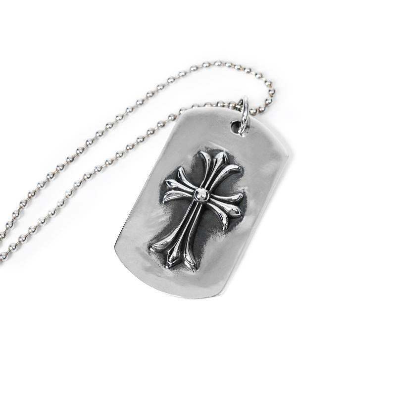 TINY CH CROSS CUTOUT DOG TAG