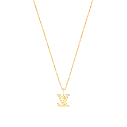 Medium Pendant, Yellow Gold And Diamonds