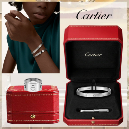 LOVE BRACELET, CLASSIC MODEL & LOVE RING, LARGE MODEL