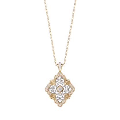 OPERA TULLE YELLOW AND WHITE GOLD MAXI PENDANT