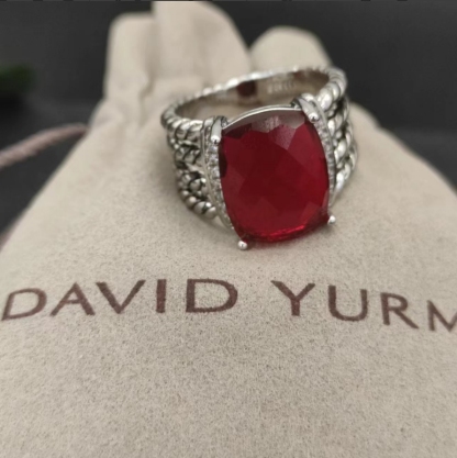 Dathtvid Yurthtman  Garnet and Diamond Wheaton Ring