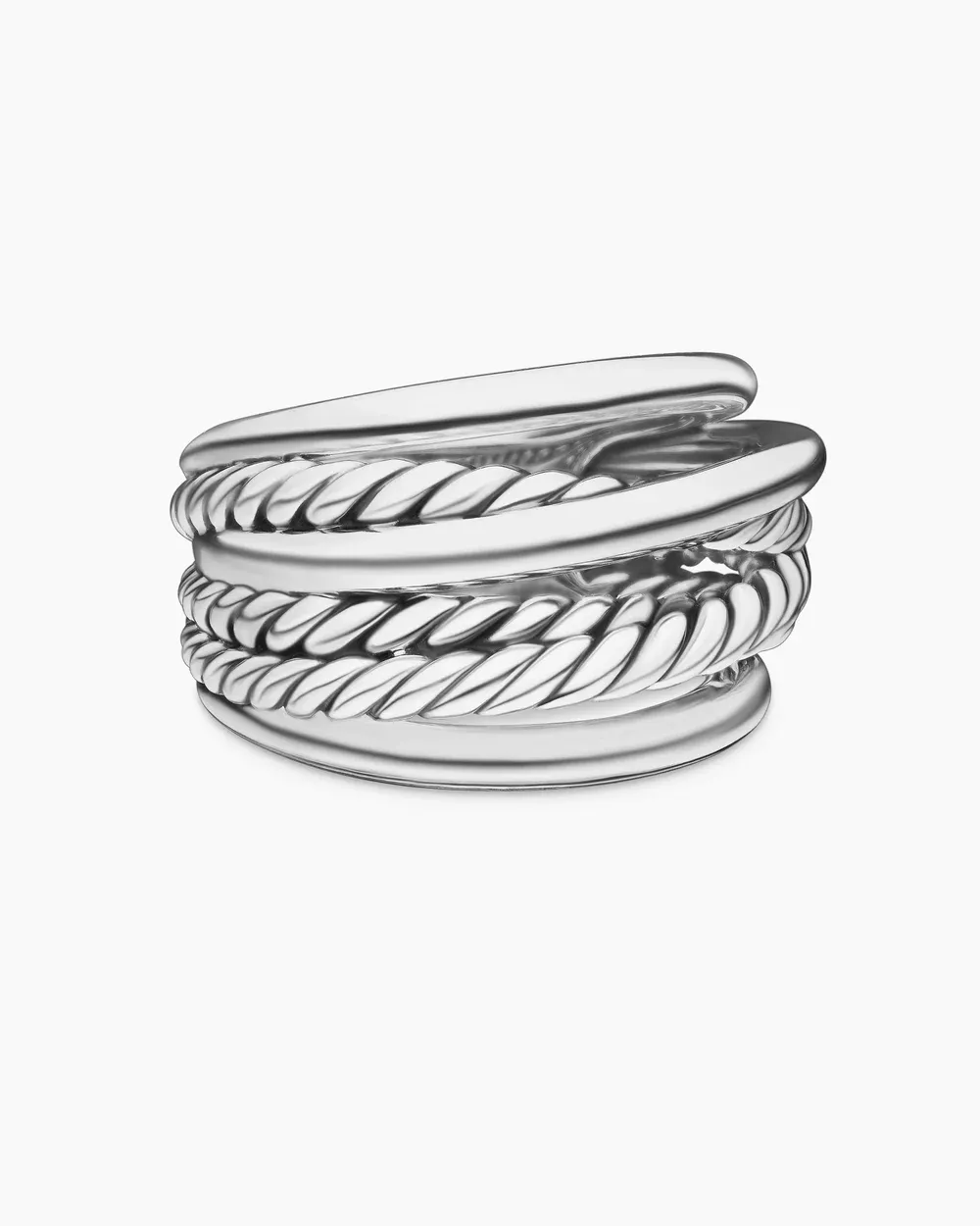 Crossover Ring Sterling Silver