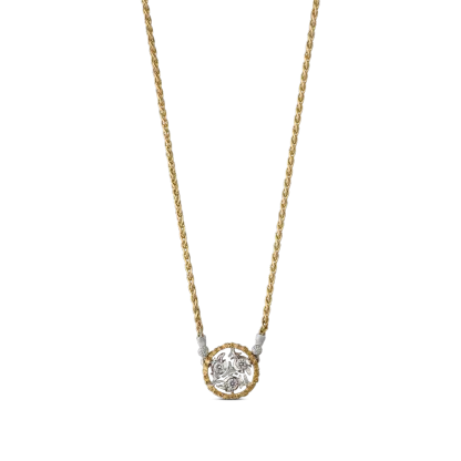 RAMAGE YELLOW AND WHITE GOLD PENDANT