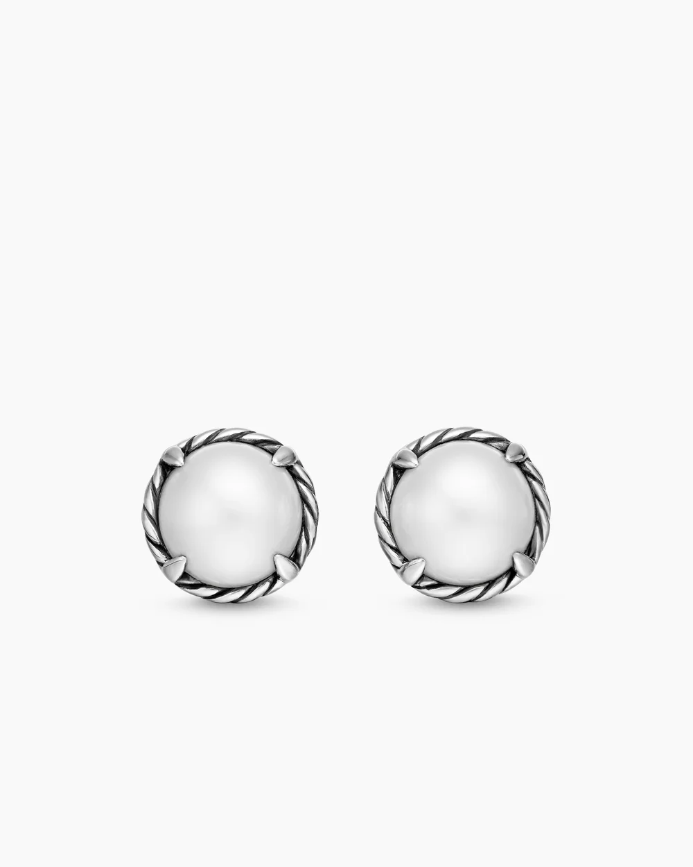 Petite Chatelaine® Stud Earrings Sterling Silver with Pearls
