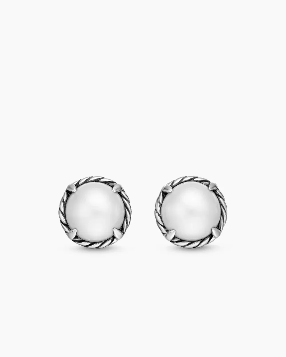 Petite Chatelaine® Stud Earrings Sterling Silver with Pearls