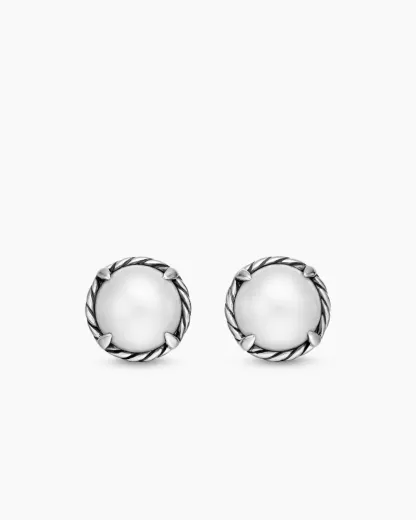 Petite Chatelaine® Stud Earrings Sterling Silver with Pearls