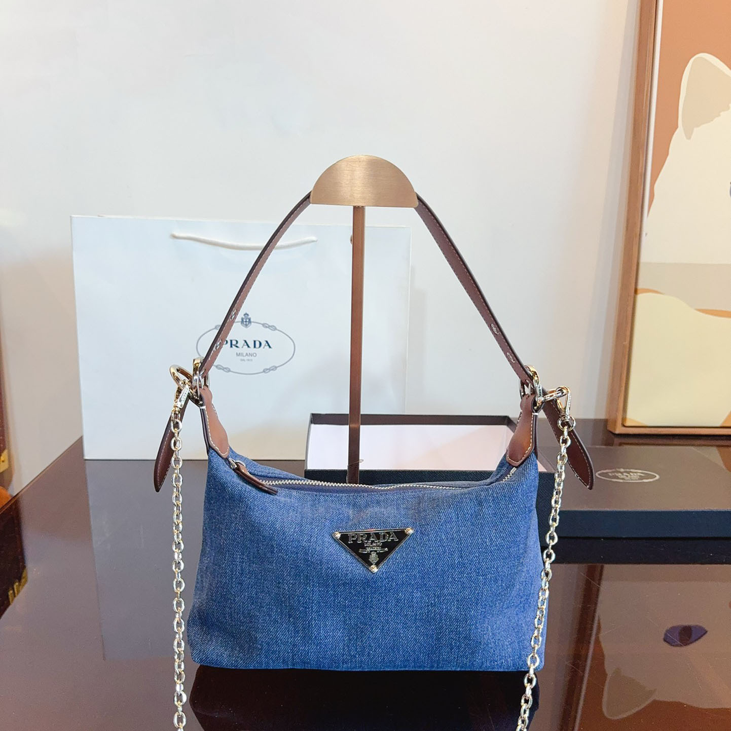 DENIM SHOULDER BAG Z17