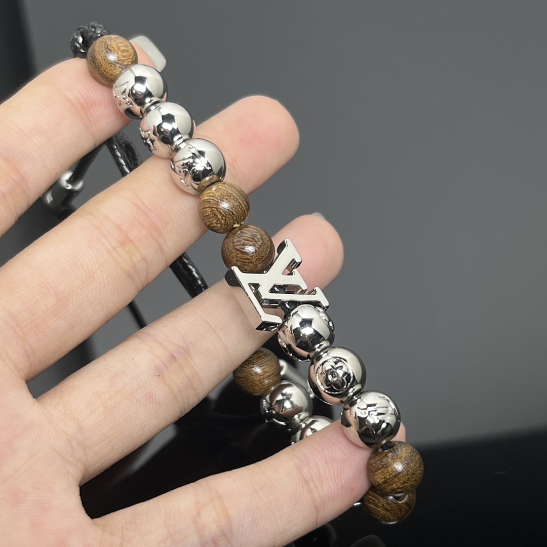 18K  Surfin' Brown Beads Bracelet