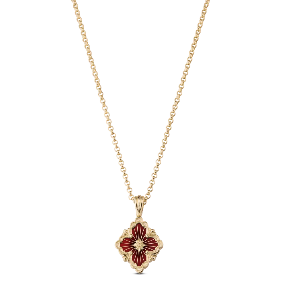 OPERA TULLE YELLOW GOLD PENDANT WITH LOGO ELEMENT