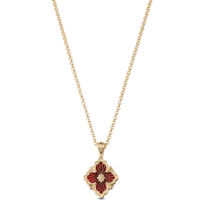 OPERA TULLE YELLOW GOLD PENDANT WITH LOGO ELEMENT