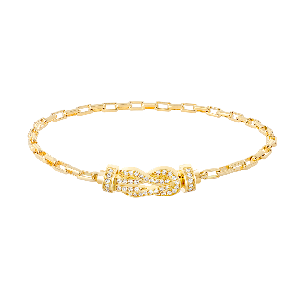 CHANCE INFINIE BRACELET 18K YELLOW GOLD AND DIAMONDS MEDIUM MODEL