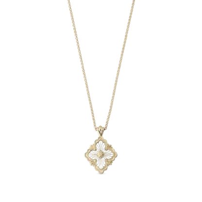 OPERA TULLE YELLOW GOLD PENDANT WITH RADIAL TULLE