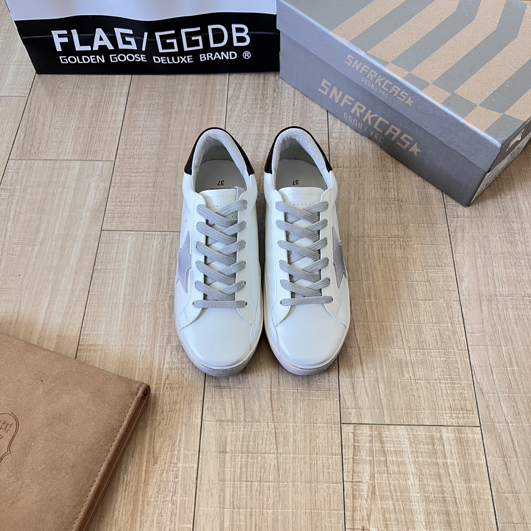 Silver Swarovski crystal star and heel tab