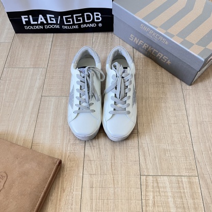 silver Swarovski crystal star and heel tab