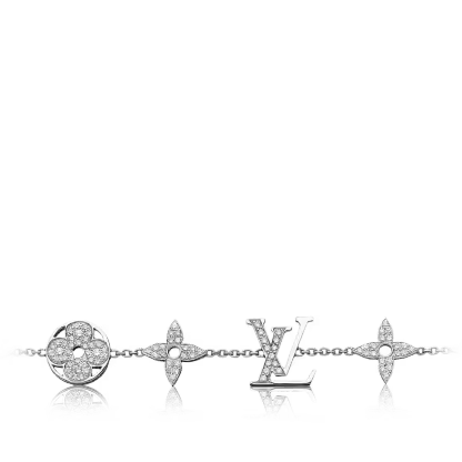 Diamond Blossom bracelet, white gold and diamonds