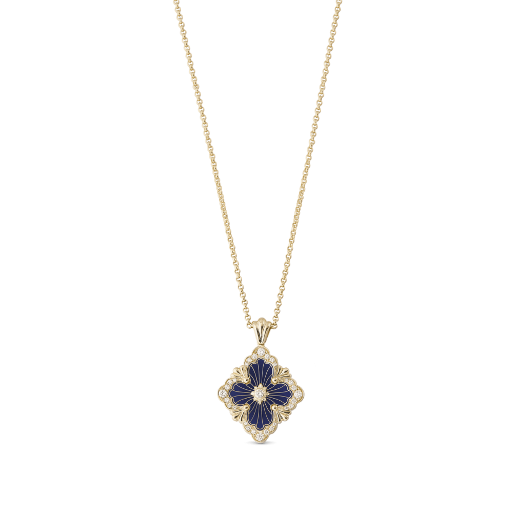 OPERA TULLE YELLOW GOLD PENDANT WITH DIAMONDS