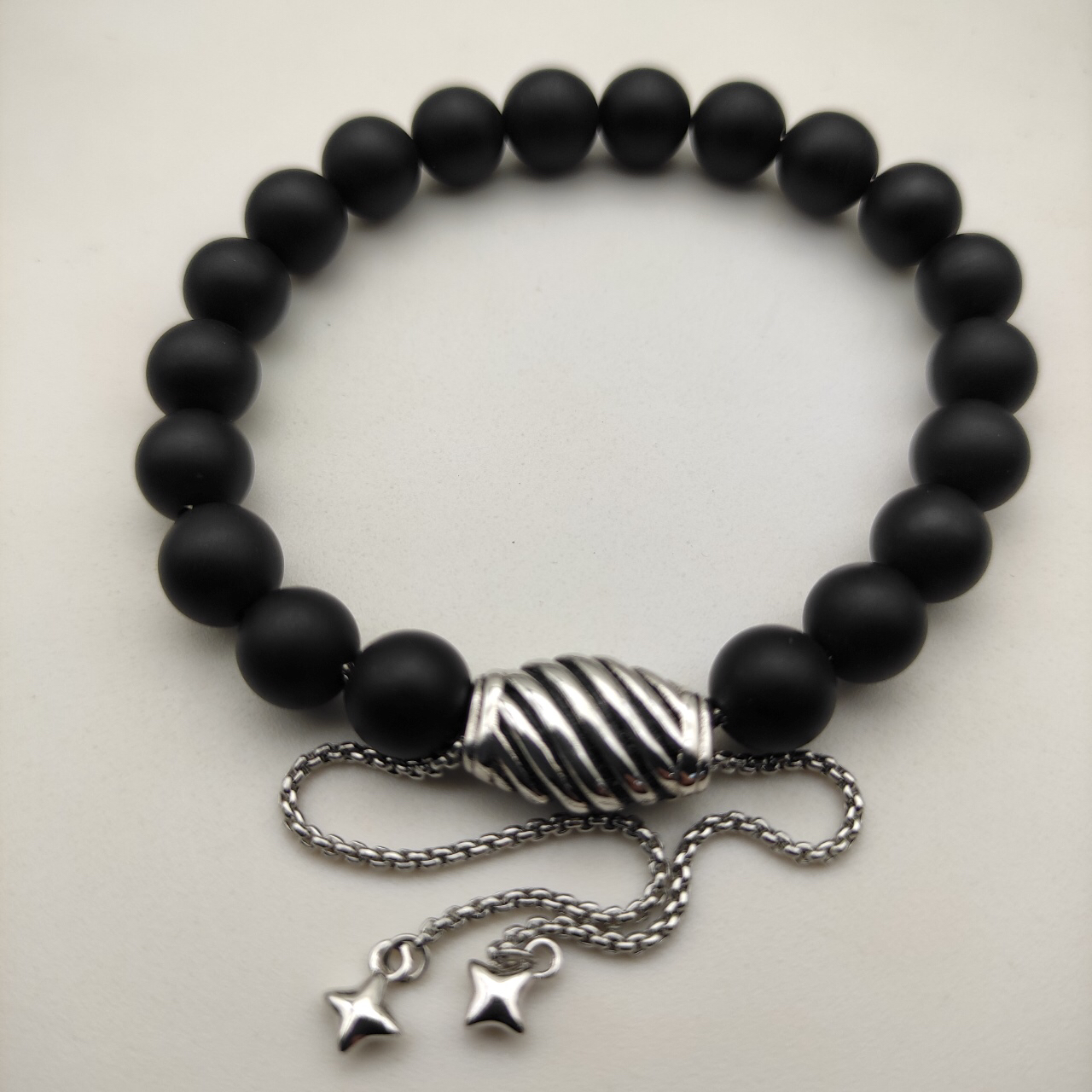 8MM Stretch Rock Crystal Bracelet