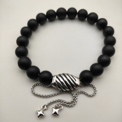 8MM Stretch Rock Crystal Bracelet