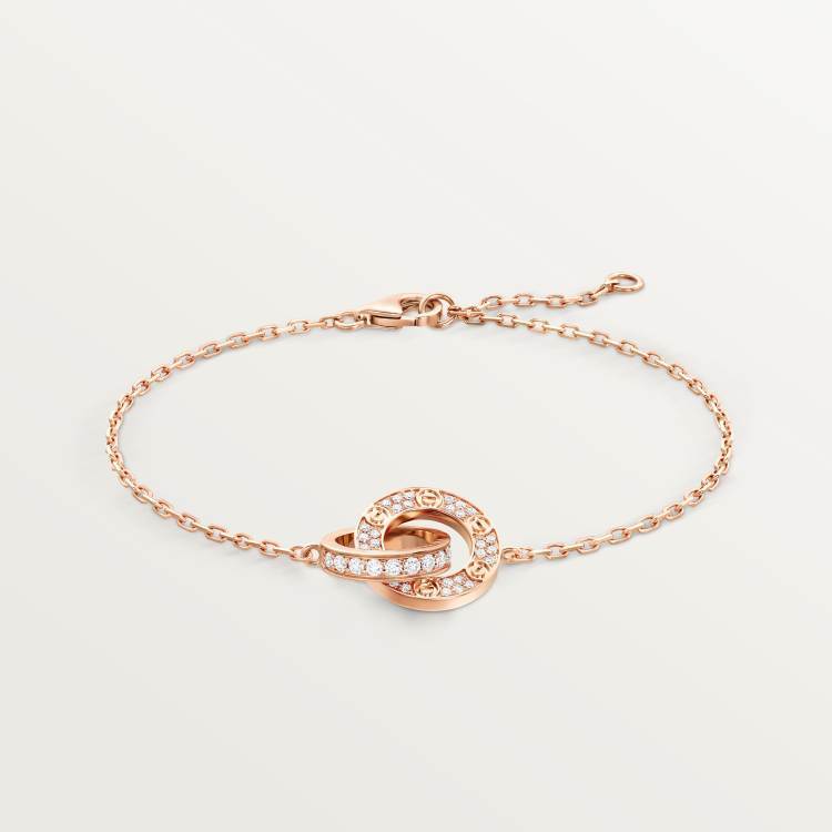 LOVE BRACELET, DIAMOND-PAVED 18K ROSE GOLD